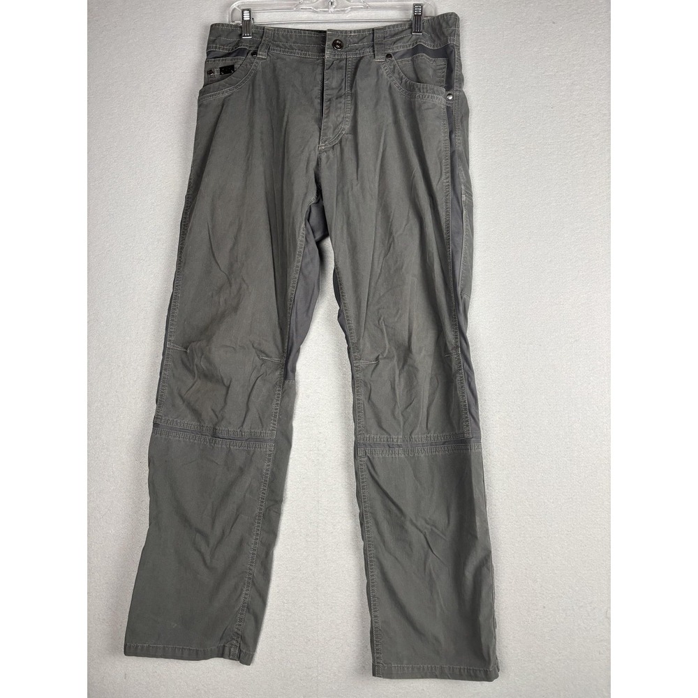 Kuhl Radikl Pants Mens 36x32 Gray Stretch Canvas Outdoor Hiking Cargo Travel